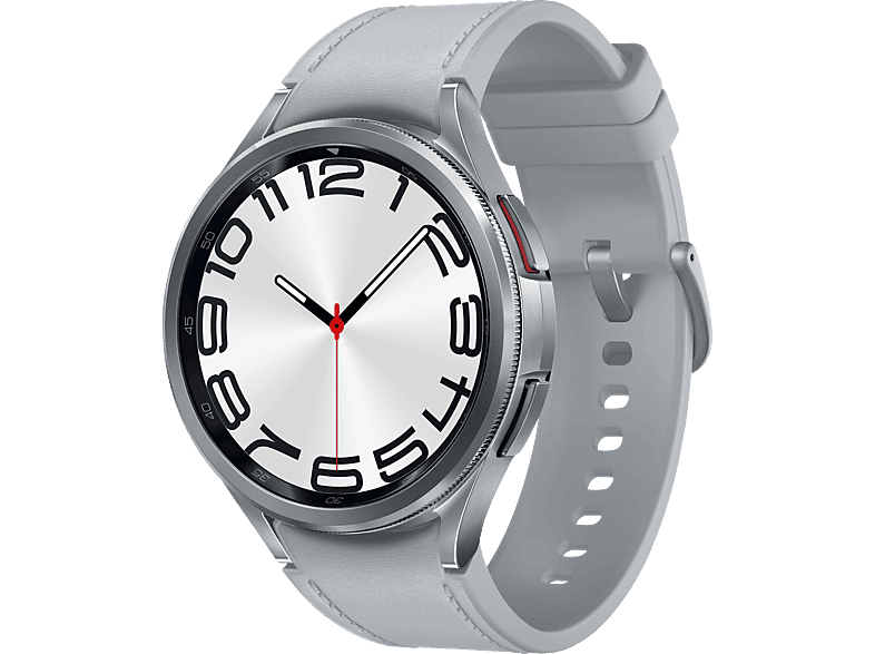 SAMSUNG Galaxy Watch6 Classic 47 mm Smartwatch Kunstleder, M/L, Silver SAMSUNG Galaxy Watch6 Classic 47 mm Smartwatch Kunstleder, M/L, Silver von SAMSUNG