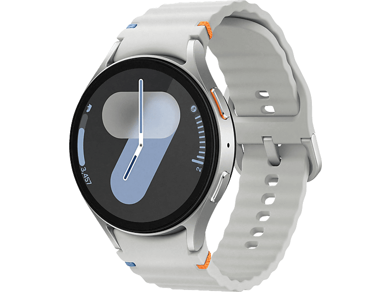 SAMSUNG Galaxy Watch7 LTE 44 mm Smartwatches Aluminium Nitrilkautschuk, 85-130 mm, Silver von SAMSUNG