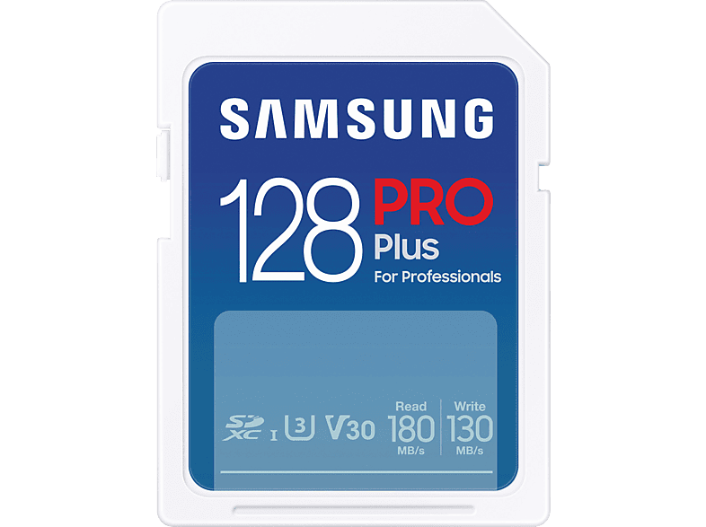 SAMSUNG MB-SD128S/EU Pro Plus, SDXC Speicherkarte, 128 GB, 180 MB/s von SAMSUNG