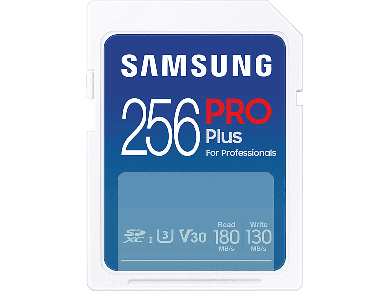SAMSUNG MB-SD256S/EU Pro Plus, SDXC Speicherkarte, 256 GB, 180 MB/s von SAMSUNG