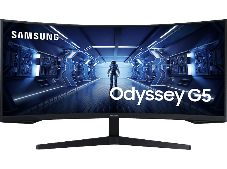 SAMSUNG Odyssey G5 C34G55TWWP 34 Zoll UWQHD Gaming Monitor (1 ms Reaktionszeit, 165 Hz) von SAMSUNG