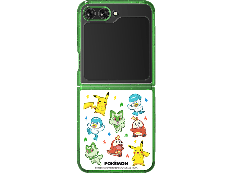 SAMSUNG Pokémon 7th Generation Eco-Friends, Flip Cover, Samsung, Galaxy Z Flip5, Mehrfarbig von SAMSUNG