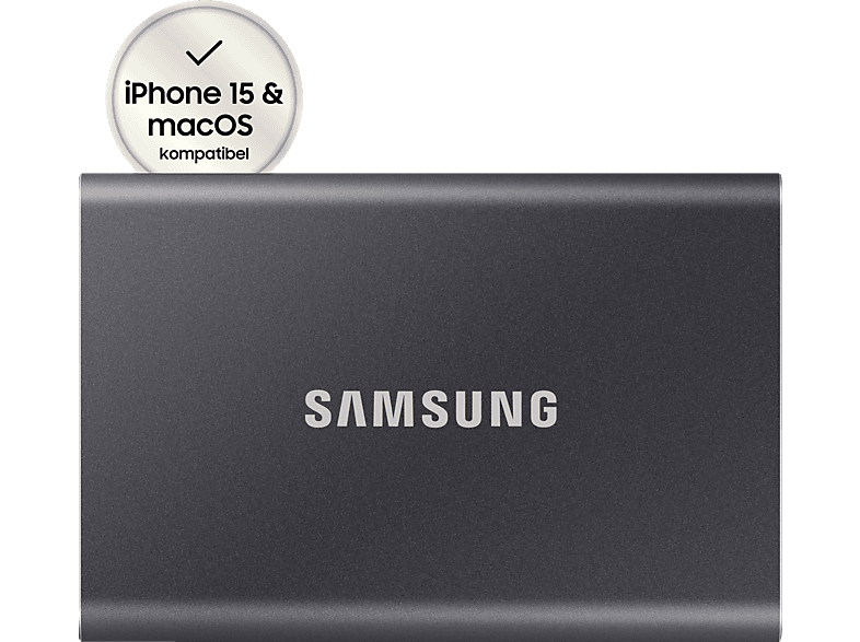 SAMSUNG Portable SSD T7 PC/Mac Festplatte, 1 TB SSD, extern, Titan grey SAMSUNG Portable SSD T7 PC/Mac Festplatte, 1 TB SSD, extern, Titan grey von SAMSUNG
