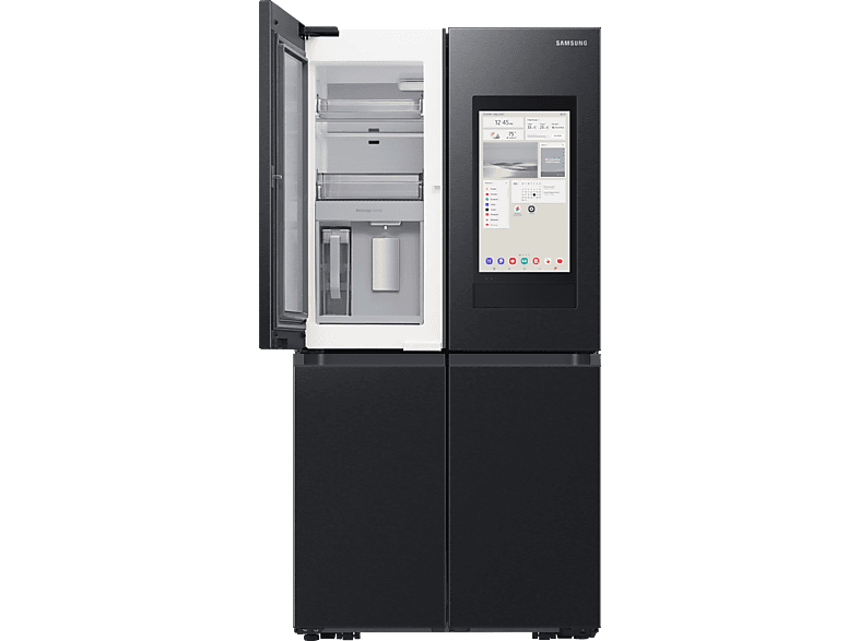 SAMSUNG RF65DG9H0EB1EF Family Hub+ French-Door (636 l, E, 1830 mm hoch, Premium Black Steel) von SAMSUNG