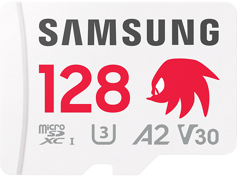 SAMSUNG Sonic the Hedgehog™ 128 GB 180 MB/s Lesen, 130 Schreiben, MicroSD mit SD-Adapter, Mehrfarbig von SAMSUNG