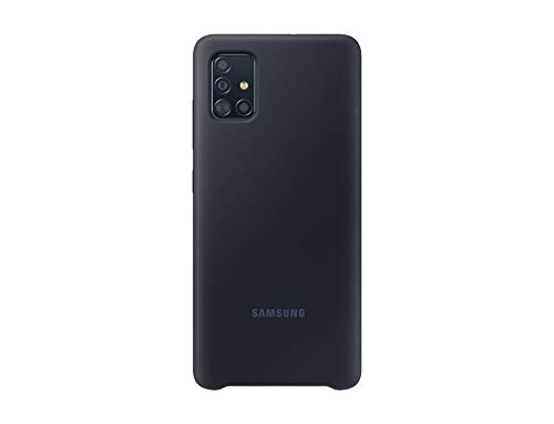 Samsung Silicone Smartphone Cover EF-PA515 für Galaxy A51 Handy-Hülle, Silikon, Schutz Case, stoßfest, dünn und griffig, schwarz - 6.5 Zoll von SAMSUNG