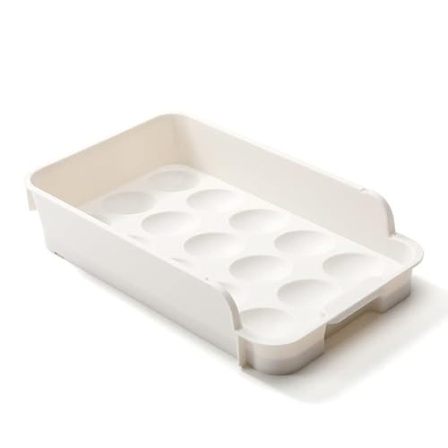 Eierhalter für Kühlschrank, hohler Design-Eierbehälter, transparenter Eierhalter-Organizer, Aufbewahrungsbox für frische Eier, Kühlschrank-Eierablage, Küchenzubehör von SAMTN