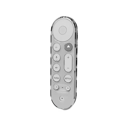 Fernbedienungshülle Hülle für Google tv Streamer 4K 2024, TPU Schutzhülle für Controller Skin (Transparent) von SAMTN