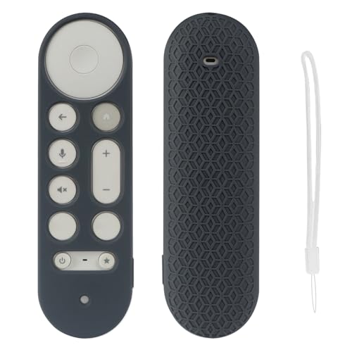 Fernbedienungshülle für Google TV Streamer 4K TV 2024, Silikonhülle für Google GY3LE, Schutzhülle, Fernbedienungshalterung Skin (grau) von SAMTN