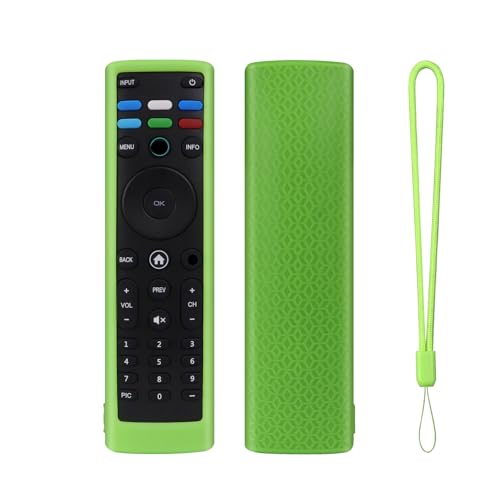 Fernbedienungshülle für VIZIO XRT140R/136R, Silikon-Schutzhülle für Controller Skin, Schutzhülle (Grün Leuchtend) von SAMTN