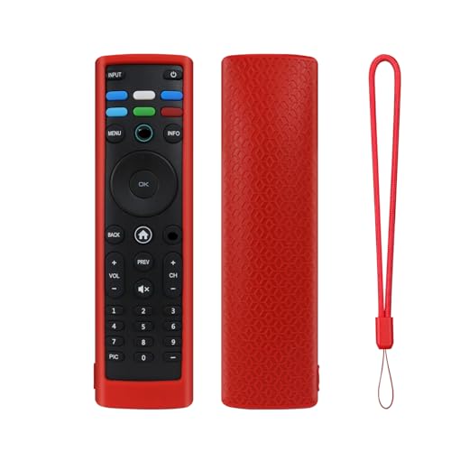 Fernbedienungshülle für VIZIO XRT140R/136R, Silikon-Schutzhülle für Controller Skin, Schutzhülle (Rot) von SAMTN