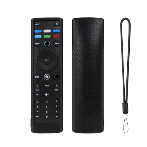 Fernbedienungshülle für VIZIO XRT140R/136R, Silikon-Schutzhülle für Controller Skin, Schutzhülle (Schwarz) von SAMTN