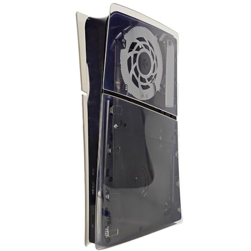 Frontplatte Konsolenabdeckung Für PS5 Slim Digital Edition Version, Konsole Skin Gehäuse,. ABS Anti-Kratz-Abdeckung Ersatzhülle (Durchsichtig) von SAMTN