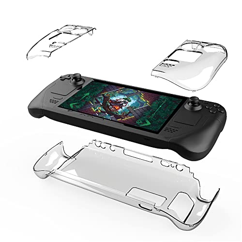 Für Steamdeck-Schutzhülle, Crystal Clear Cover Hard Case, PC Protective Kits, Game Console Shell von SAMTN