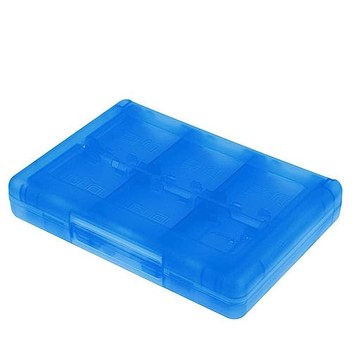 SAMTN Game Holder Card Case, 28-in-1 Catridge Aufbewahrungsbox, Schutzender Game Card Organizer, Für Nintendo 3DS, DSi, DSi XL, LL, DS, DS Lite (Blau) von SAMTN