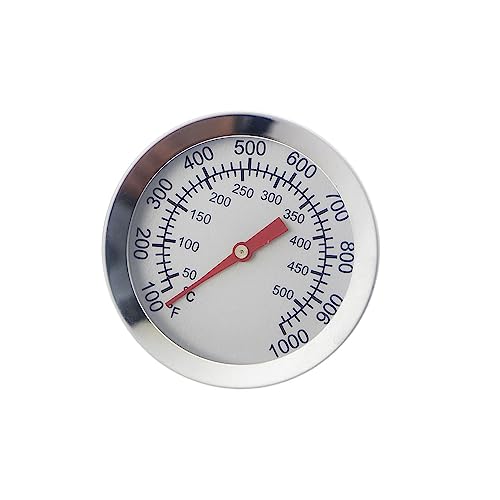 Grill-Thermometer, BBQ Grill-Temperaturmesser, Edelstahl-Temperaturmesser, Ziffernblattanzeige Backofen-Temperaturmesser von SAMTN
