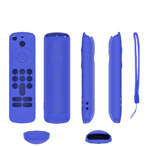 Hülle für Fire TV Stick 4K (2. Generation), Fernbedienungshülle Skin, Stoßfeste Anti-Rutsch-Schutzhülle für die Fernbedienung (Blau) von SAMTN