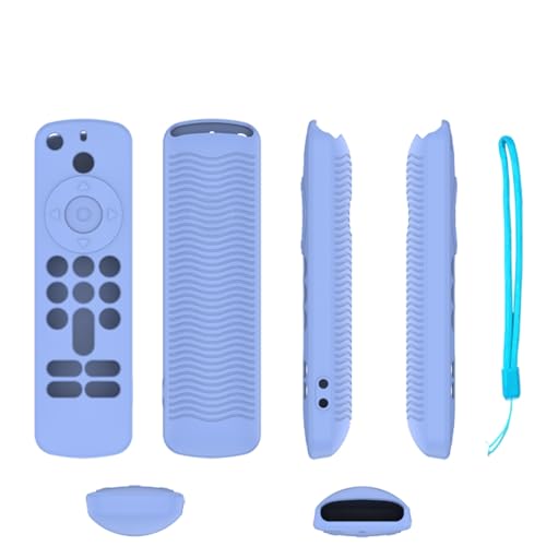 Hülle für Fire TV Stick 4K (2. Generation), Fernbedienungshülle Skin, Stoßfeste Anti-Rutsch-Schutzhülle für die Fernbedienung (Leuchtendes Blau) von SAMTN