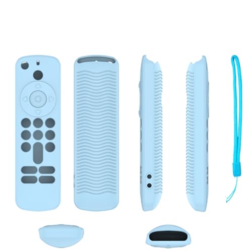 Hülle für Fire TV Stick 4K (2. Generation), Fernbedienungshülle Skin, Stoßfeste Anti-Rutsch-Schutzhülle für die Fernbedienung (Leuchtendes Eisblau) von SAMTN