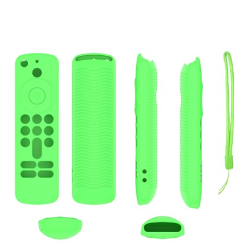 Hülle für Fire TV Stick 4K (2. Generation), Fernbedienungshülle Skin, Stoßfeste Anti-Rutsch-Schutzhülle für die Fernbedienung (Leuchtendes Grün) von SAMTN