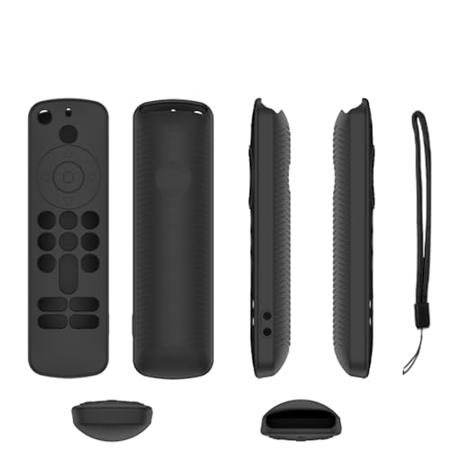 Hülle für Fire TV Stick 4K (2. Generation), Fernbedienungshülle Skin, Stoßfeste Anti-Rutsch-Schutzhülle für die Fernbedienung (Schwarz) von SAMTN
