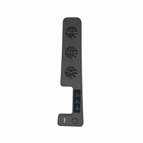 Lüfter für PS5 Slim Gaming-Konsole, Kühler mit 3 Lüftergeschwindigkeiten (Schwarz) von SAMTN