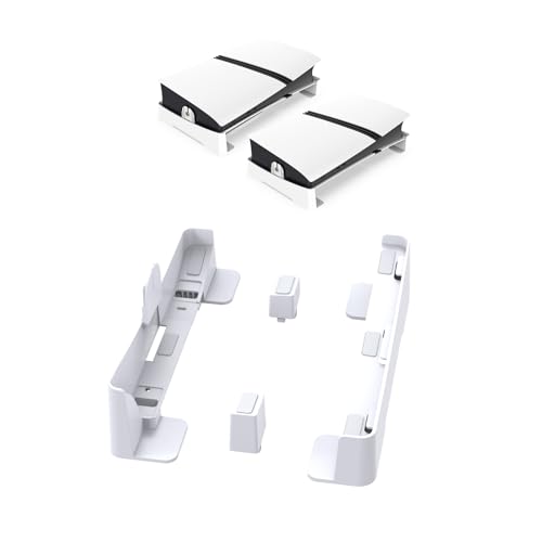 SAMTN Horizontaler Ständer für PS5 Pro, Nicht für PS5, Basisständer für PS5 Pro Disc & Digital Edition mit 4 Anti-Rutsch-Pads, Halterung für horizontale Platzierung von SAMTN