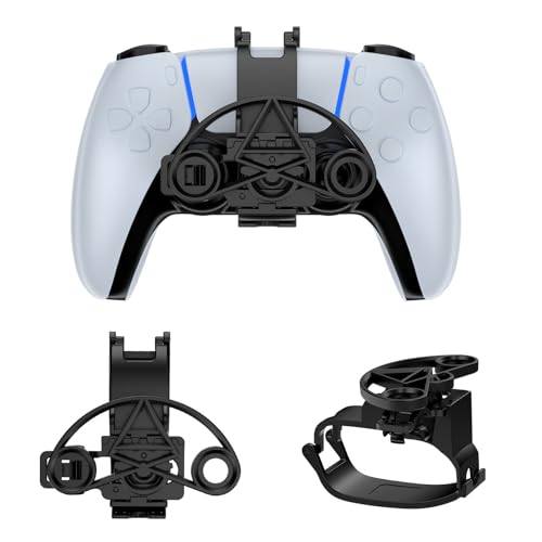 Racing Games Mini Lenkrad Ersatz für PS5，Add on Ersatz Zubehör Game Controller (für Schwarz) von SAMTN
