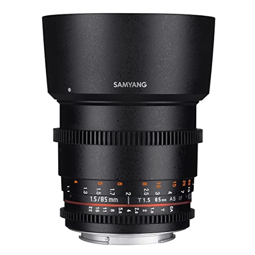 SAMYANG 13085T1.5F 85 mm T1.5 VDSLR AS IF UMC II Objektiv für Anschluss Fuji X schwarz von SAMYANG