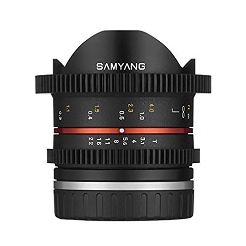 SAMYANG 14008T3.1SE T3.1 Cine UMC FISH-EYE II Objektiv für Anschluss Sony E-Mount (8mm) von SAMYANG