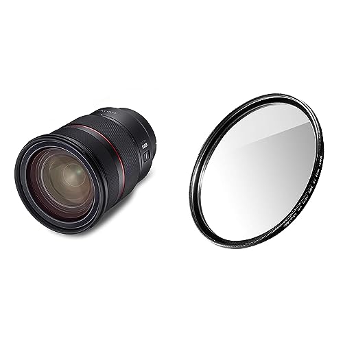 SAMYANG 23114 AF 24-70mm F2,8 FE für Sony E – Autofokus Vollformat & APS-C 24-70mm Zoom Objektiv & Walimex pro UV-Filter Slim Super DMC 82mm - besonders hochwertiger UV Filter Objektivfilter von SAMYANG