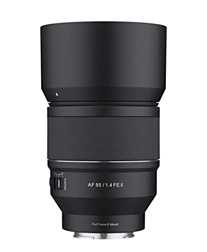 SAMYANG 85 mm F1.4 AF Serie II Vollformat-Teleobjektiv für Sony E (SYIO85SE2-E), Schwarz von SAMYANG