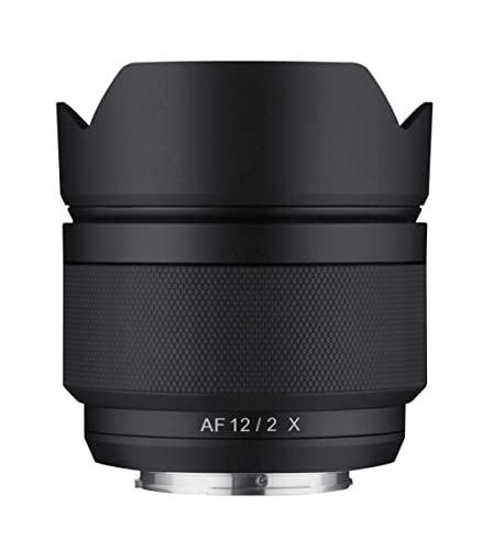 SAMYANG AF 12 mm f/2.0 Autofokus APS-C Kompaktes Ultra-Weitwinkelobjektiv für Fujifilm X (SYIO12AF-FX), schwarz von SAMYANG