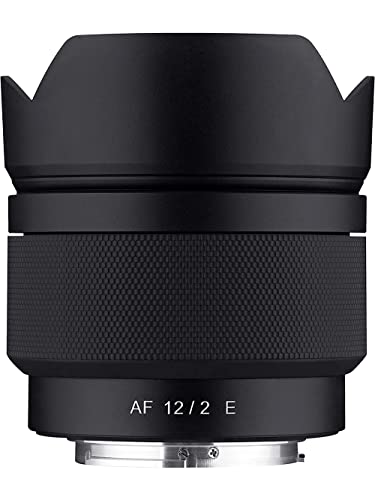 SAMYANG AF 12 mm f/2.0 Autofokus APS-C Kompaktes Ultra-Weitwinkelobjektiv für Fujifilm X (SYIO12AF-FX), schwarz von SAMYANG