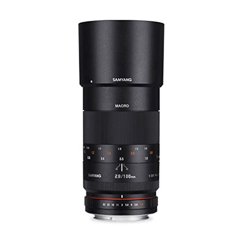 Samyang 100mm F2.8 Makro für Canon EF – Vollformat und APS-C Macro Teleobjektiv Festbrennweite für Canon EF-Mount, manueller Fokus, für Canon EOS-1D X Mark III, EOS 6D Mark II, EOS 850D von SAMYANG