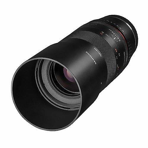 Samyang 100mm F2.8 Makro für Fuji X – APS-C Macro Teleobjektiv Festbrennweite für Fuji X-Mount, manueller Fokus, für Fuji X-E4, X-T4, X-T200, X-Pro3, X-A7, X-T30 von SAMYANG