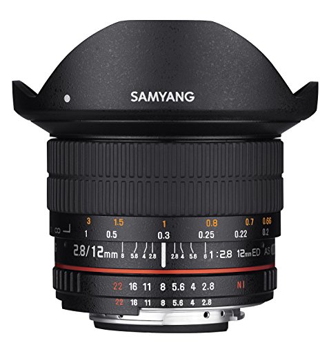 Samyang 12 mm F2.8 Ultra Wide Fischaugenobjektiv für Nikon DSLR-Kameras – Vollformat kompatibel von SAMYANG