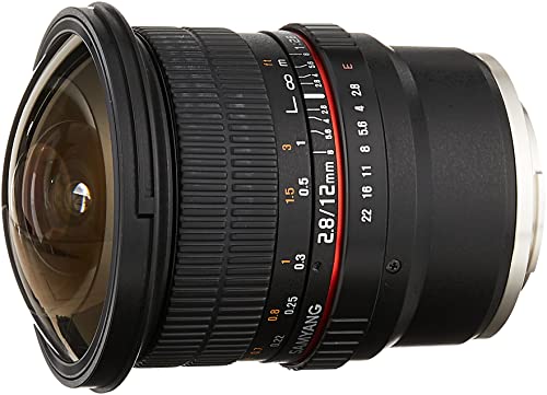 Samyang 12 mm F2.8 Ultra Wide Fischaugenobjektiv für Sony E Mount Wechselobjektivkameras (NEX) – Vollformatkompatibel von SAMYANG