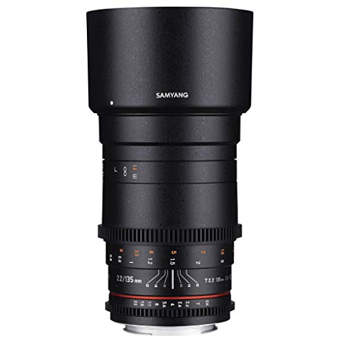 Samyang 135/2,2 Objektiv Video DSLR Sony E manueller Fokus Videoobjektiv 0,8 Zahnkranz Gear, Spiegelobjektiv Teleobjektiv schwarz Samyang 135/2,2 Objektiv Video DSLR Sony E manueller Fokus Videoobjektiv 0,8 Zahnkranz Gear, Spiegelobjektiv Teleobjektiv schwarz von SAMYANG