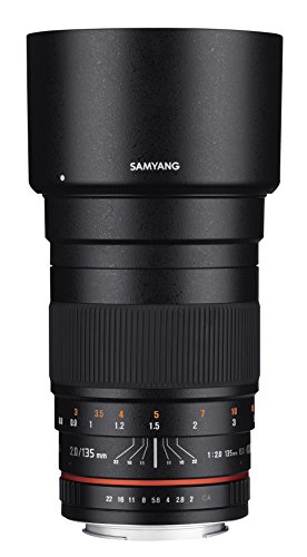 Samyang 135 mm f/2.0 ED UMC Teleobjektiv für Canon EF Digital SLR Kameras von SAMYANG