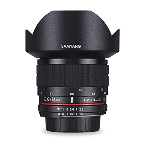 Samyang 14/2,8 Objektiv DSLR Nikon F AE manueller Fokus automatischer Blendenring Fotoobjektiv, Weitwinkelobjektiv schwarz Samyang 14/2,8 Objektiv DSLR Nikon F AE manueller Fokus automatischer Blendenring Fotoobjektiv, Weitwinkelobjektiv schwarz von SAMYANG