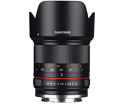 Samyang 21/1,4 Objektiv APS-C Fuji X manueller Fokus Fotoobjektiv, Weitwinkelobjektiv schwarz von SAMYANG