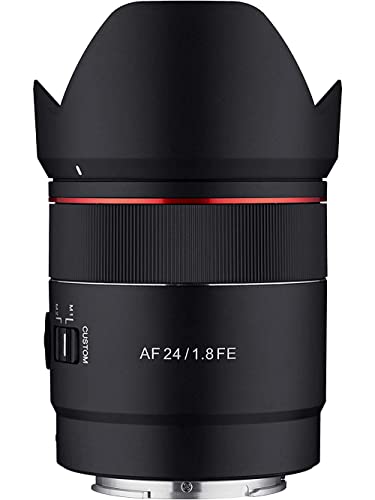 Samyang 24 mm F1.8 AF Compact Full Frame Weitwinkel für Sony E, schwarz (SYIO2418-E) von SAMYANG