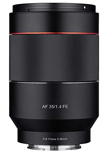 Samyang 35/1,4 Objektiv DSLR Autofokus Sony E Vollformat Fotoobjektiv Lichstärke F1.4, Weitwinkelobjektiv schwarz von SAMYANG