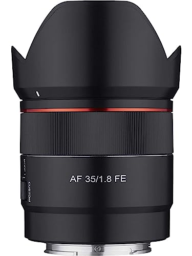 Samyang 35 mm F1.8 Autofokus Compact Full Frame Weitwinkelobjektiv für Sony E-Mount, Schwarz (SYIO3518-E) von SAMYANG