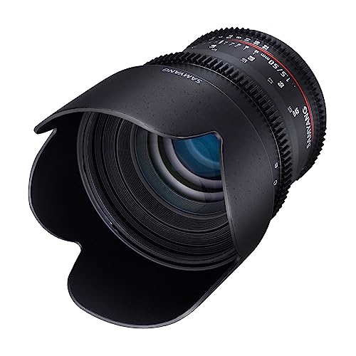 Samyang 50/1,5 Objektiv Video DSLR Canon EF manueller Fokus Videoobjektiv 0,8 Zahnkranz Gear, Porträtobjektiv schwarz Samyang 50/1,5 Objektiv Video DSLR Canon EF manueller Fokus Videoobjektiv 0,8 Zahnkranz Gear, Porträtobjektiv schwarz von SAMYANG