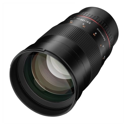 Samyang 7496 135mm F2.0 für Sony E - Vollformat und APS-C Teleobjektiv Festbrennweite für Sony Kamera mit E Mount, manueller Fokus, für Sony A1, A7S III, A7C, A6100, A6400, A6600 von SAMYANG