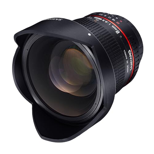 Samyang 8/3,5 Objektiv Fisheye II DSLR Nikon F AE manueller Fokus automatischer Blendenring Fotoobjektiv, Superweitwinkelobjektiv schwarz Samyang 8/3,5 Objektiv Fisheye II DSLR Nikon F AE manueller Fokus automatischer Blendenring Fotoobjektiv, Superweitwinkelobjektiv schwarz von SAMYANG