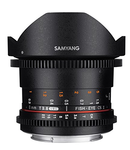 Samyang 8/3,8 Objektiv Fisheye II Video DSLR Canon EF manueller Fokus Videoobjektiv 0,8 Zahnkranz Gear, Weitwinkelobjektiv schwarz Samyang 8/3,8 Objektiv Fisheye II Video DSLR Canon EF manueller Fokus Videoobjektiv 0,8 Zahnkranz Gear, Weitwinkelobjektiv schwarz von SAMYANG