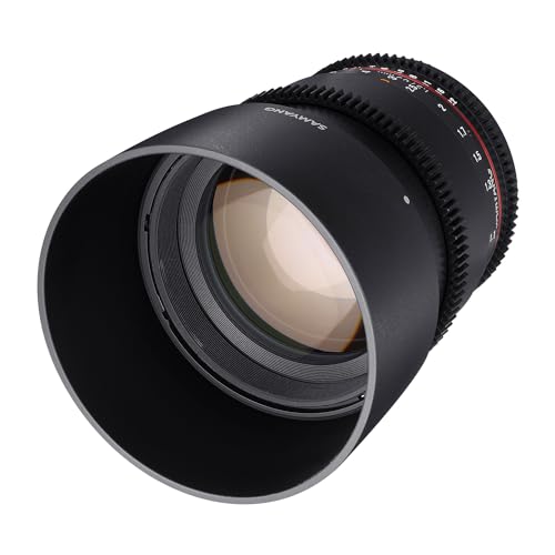 Samyang 85/1,5 Objektiv Video DSLR II Canon EF manueller Fokus Videoobjektiv 0,8 Zahnkranz Gear, Porträtobjektiv schwarz Samyang 85/1,5 Objektiv Video DSLR II Canon EF manueller Fokus Videoobjektiv 0,8 Zahnkranz Gear, Porträtobjektiv schwarz von SAMYANG